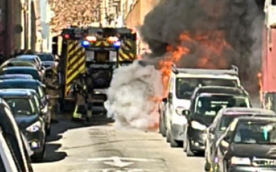 Crema totalment un cotxe a Covadonga | Cedida